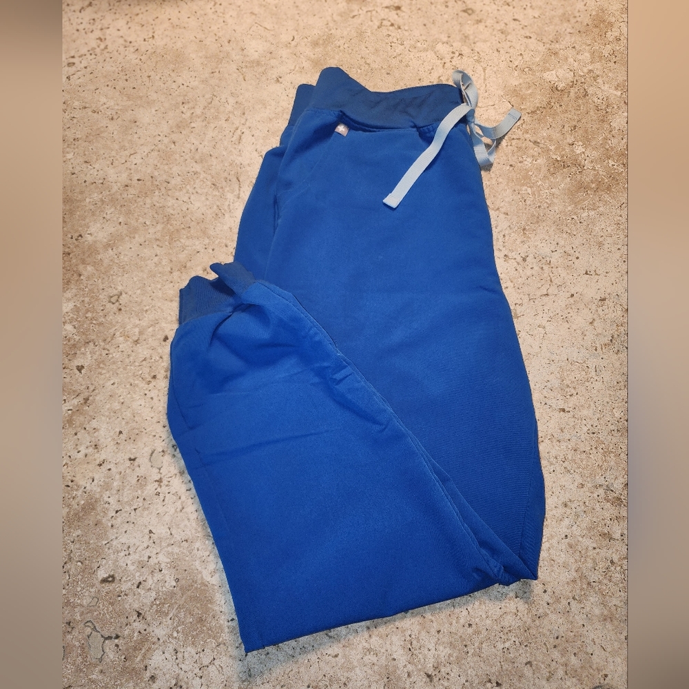 Figs Royal Blue Highwaisted Zomora Joggers